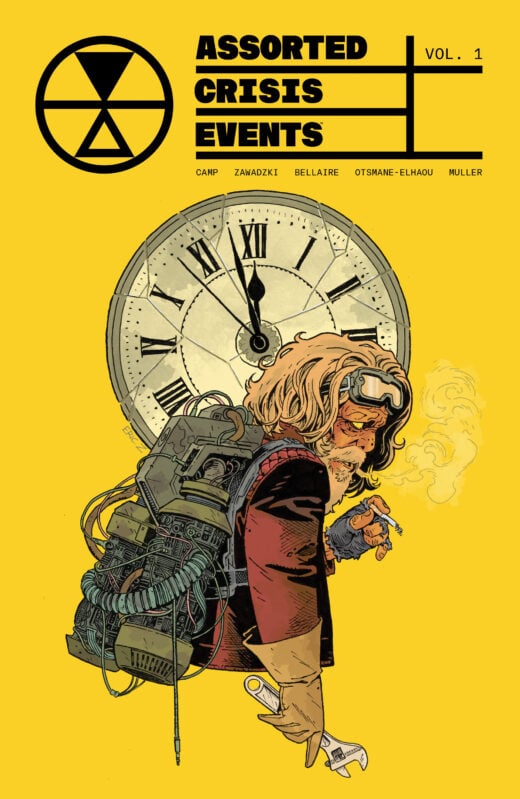 ASSORTED CRISIS EVENTS TP VOL 01 DIRECT MARKET EXCLUSIVE ERIC ZAWADZKI YELLOW CVR (MR)