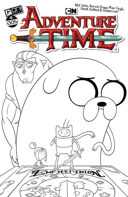 ADVENTURE TIME (2025) #5 CVR F INC 1:50 NICK WINN B&W VAR