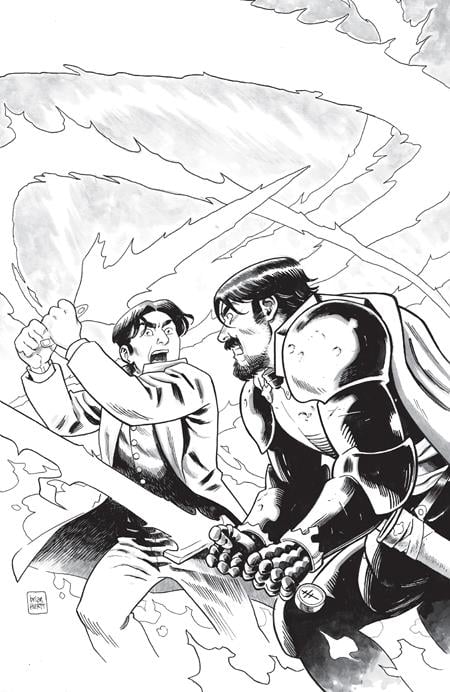 SIXTH GUN BATTLE FOR THE SIX #3 (OF 3) CVR D INC 1:20 BRIAN HURTT B&W VAR