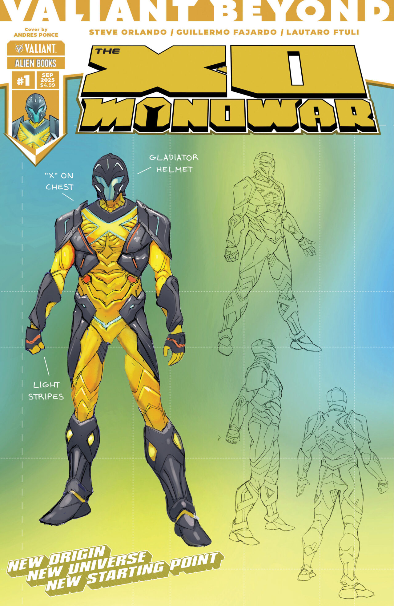 Valiant Beyond: The X-O Manowar #1 Variant D (Ponce Design Variant)