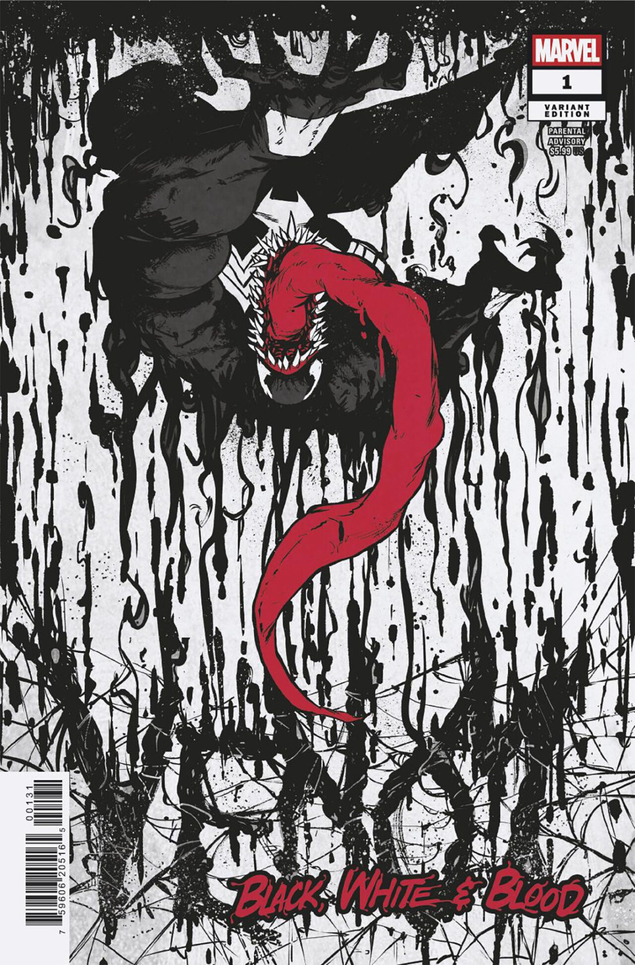 VENOM BLACK WHITE & BLOOD #1 FRANK MILLER VAR