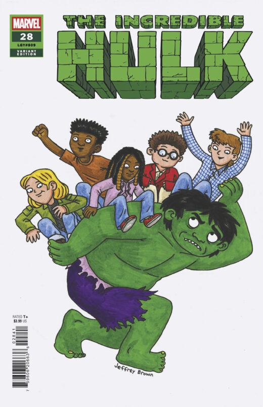 INCREDIBLE HULK #28 JEFFREY BROWN VAR