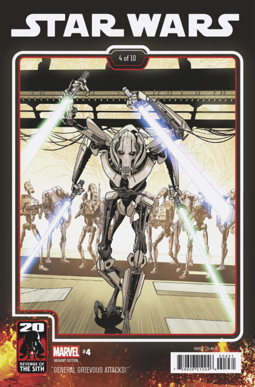 STAR WARS #4 CHRIS SPROUSE REVENGE OF THE SITH 20TH ANN VAR