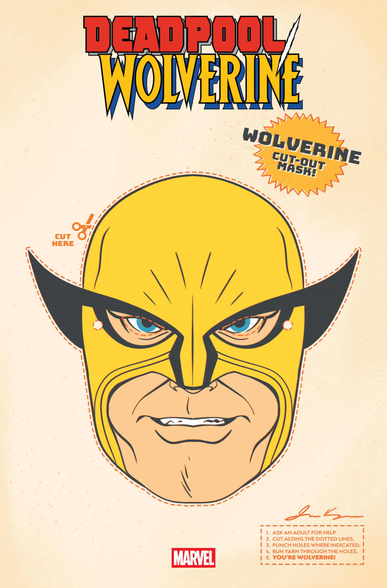 DEADPOOL WOLVERINE #09 RETRO HALLOWEEN MASK VARIANT