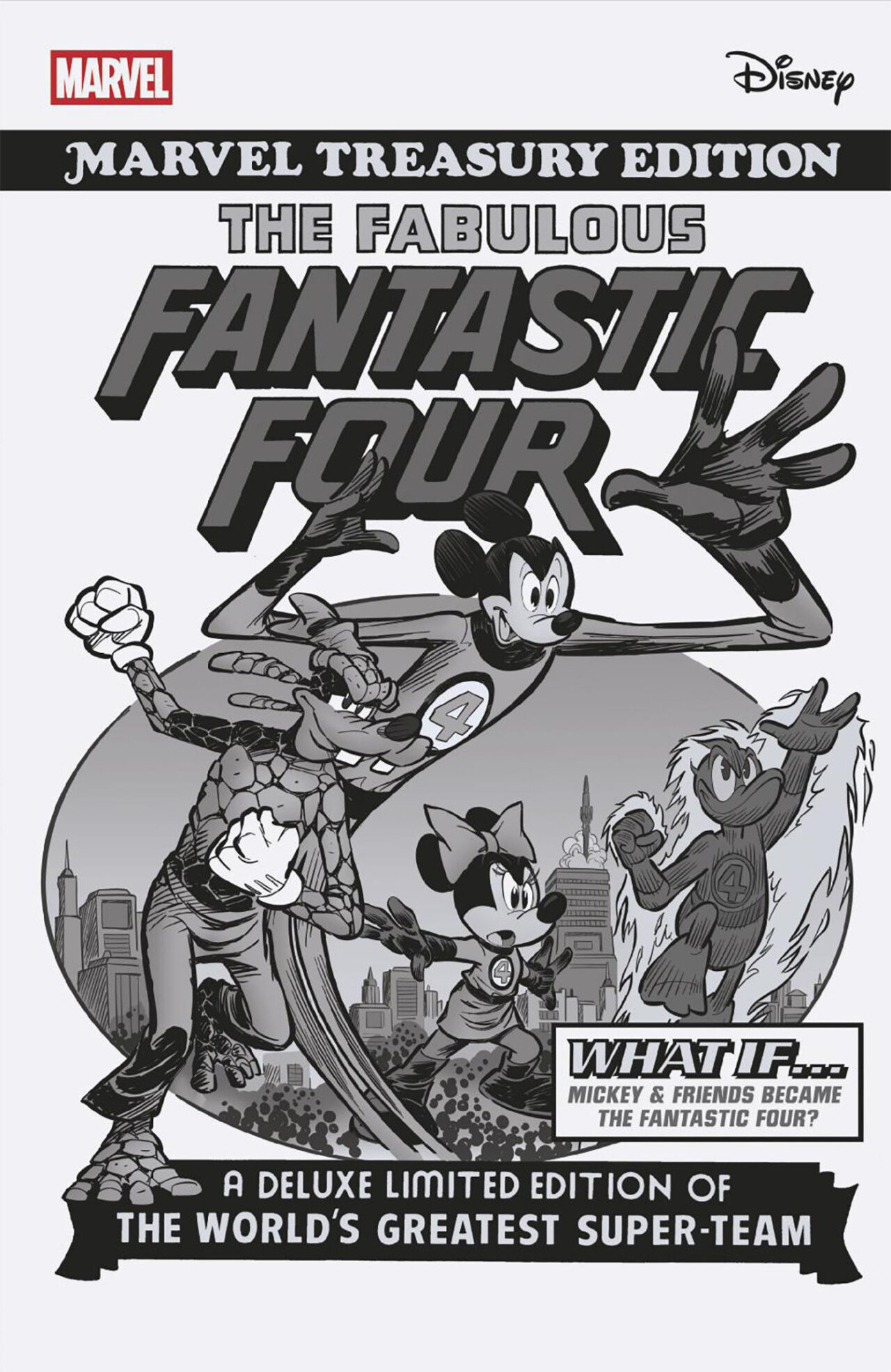 FANTASTIC FOUR #2 100 COPY INCV BW WHAT IF FF HOMAGE VAR