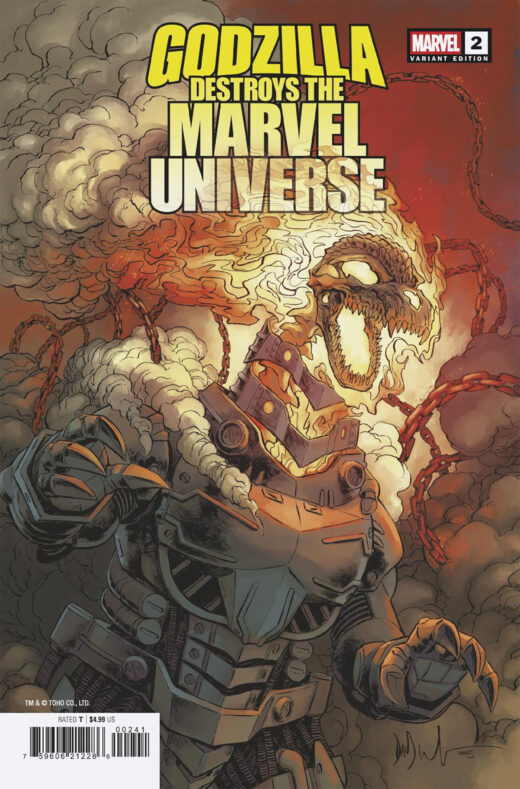 GODZILLA DESTROYS MARVEL UNIVERSE #2 GHOST RIDER-ZILLA VAR