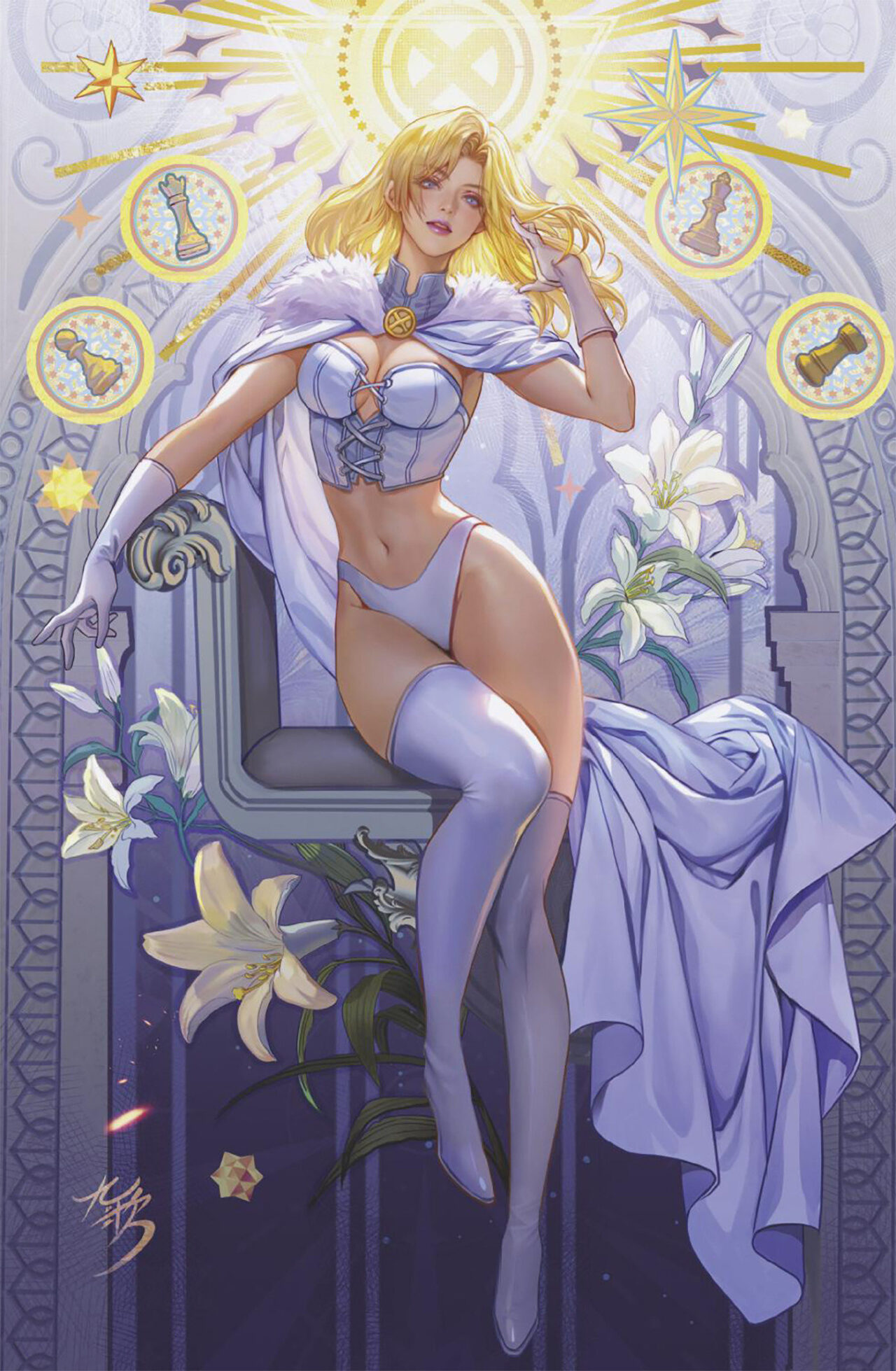 EMMA FROST THE WHITE QUEEN #3 (OF 5) 50 COPY INCV EMMA FROST