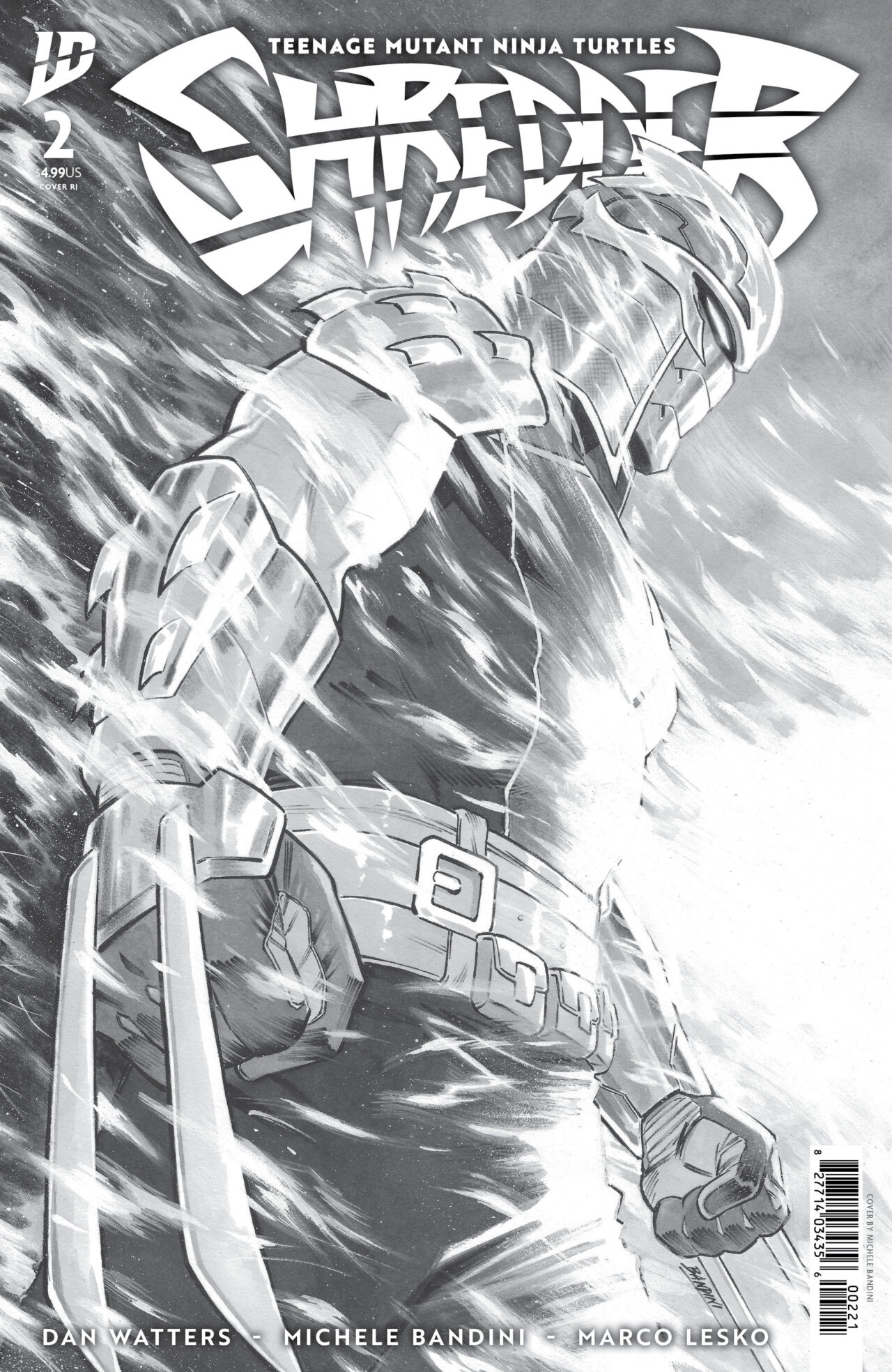 Teenage Mutant Ninja Turtles: Shredder #2 Variant RI (10) (Bandini B&W)