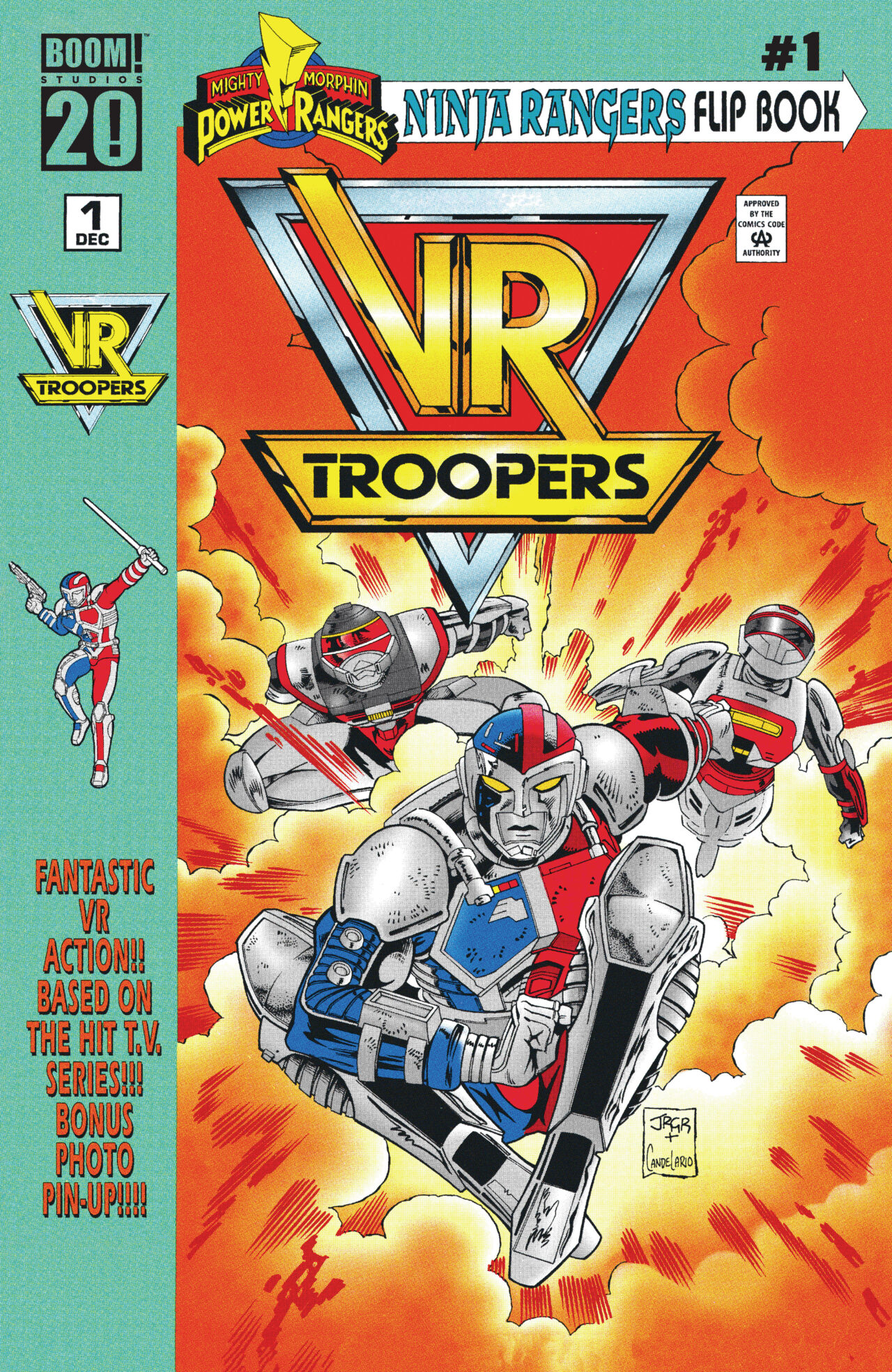 VR TROOPERS POWER RANGERS FLIPBOOK FACSIMILE EDITION #1 CVR