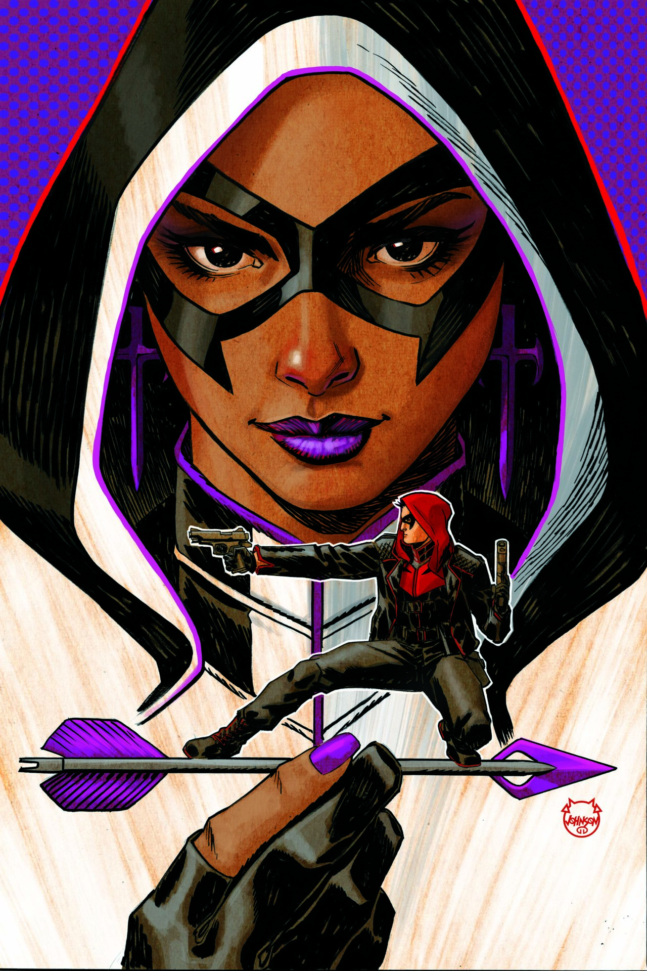 RED HOOD #2 CVR B ARIEL OLIVETTI CARD STOCK VAR (MR)