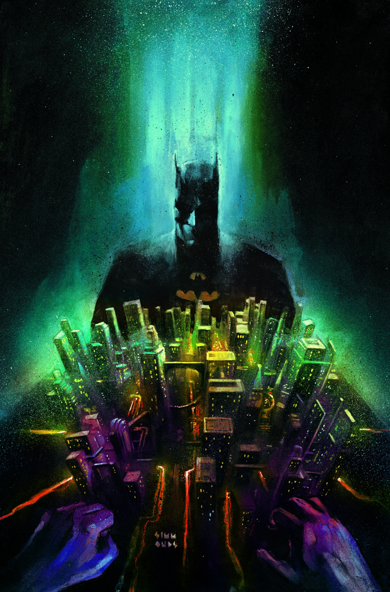 BATMAN DARK PATTERNS #11 (OF 12) CVR B MARTIN SIMMONDS CARD STOCK VAR