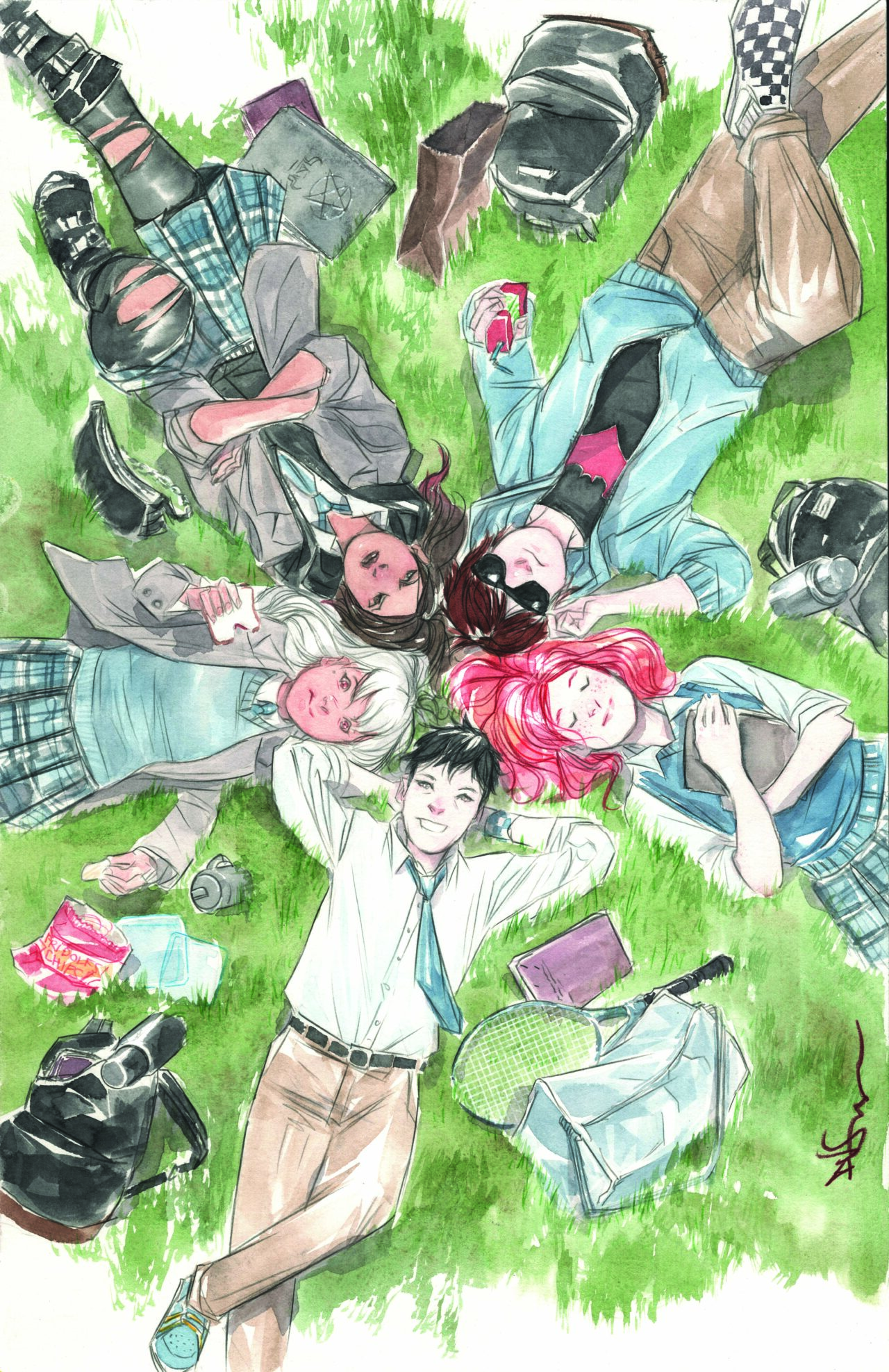 GOTHAM ACADEMY FIRST YEAR #1 (OF 6) CVR B DUSTIN NGUYEN VAR