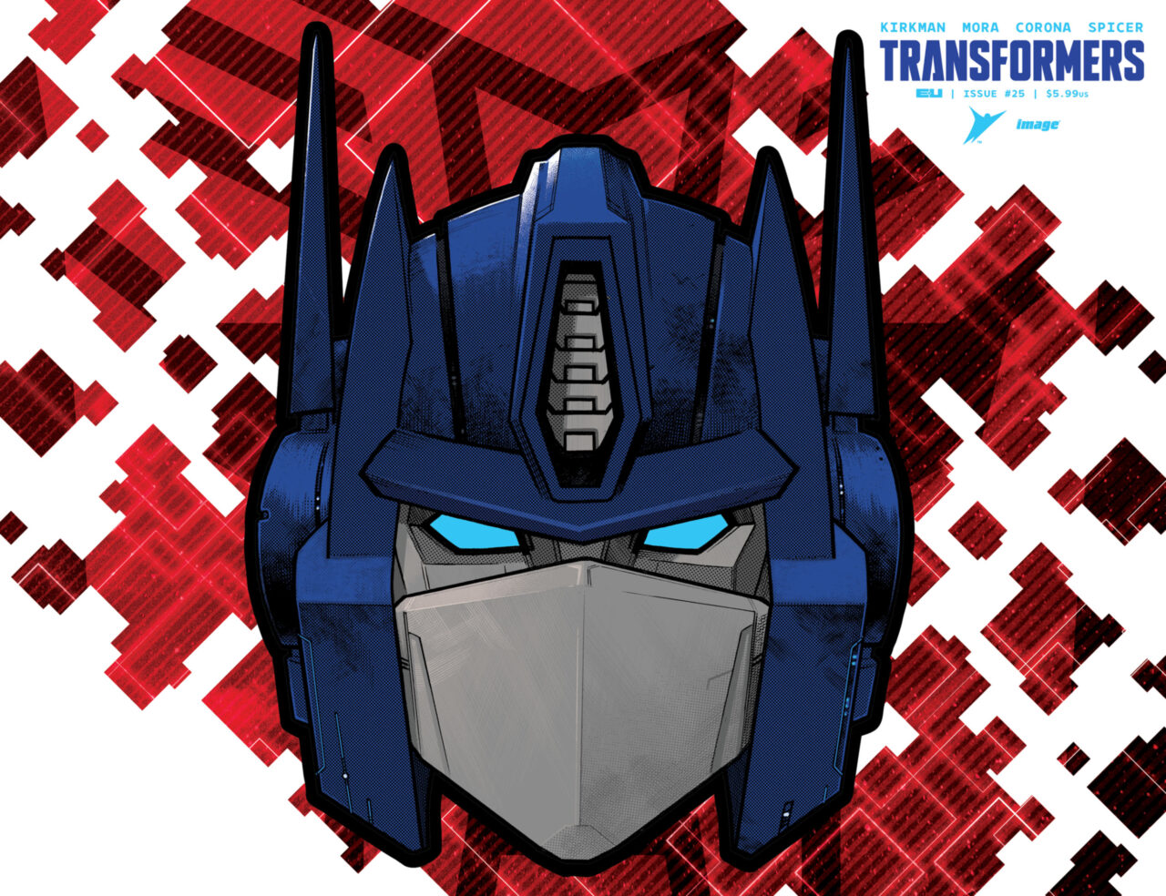 TRANSFORMERS #25 CVR J JOHN AMOR & ANDRES JUAREZ FOIL DIE CUT MASK VAR