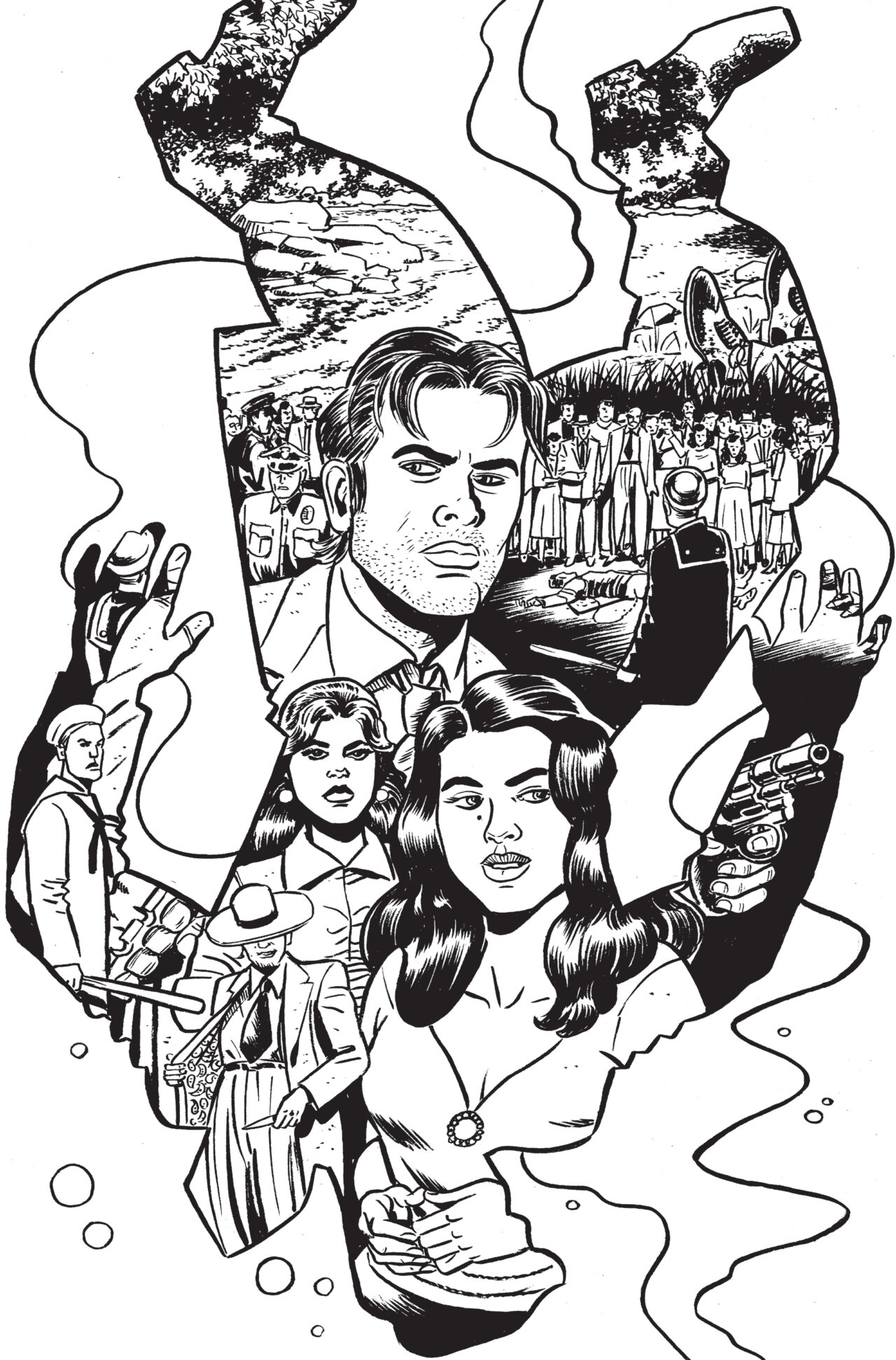 DEATH TO PACHUCO #1 (OF 5) CVR E INC 1:10 DAVID LAPHAM B&W VAR (MR)