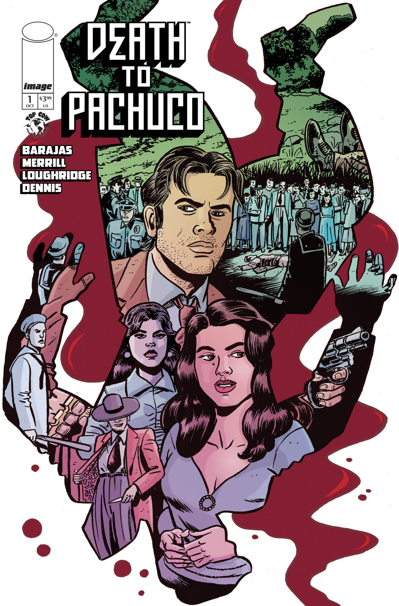 DEATH TO PACHUCO #1 (OF 5) CVR I INC 1:50 DAVID LAPHAM FOIL VAR (MR)