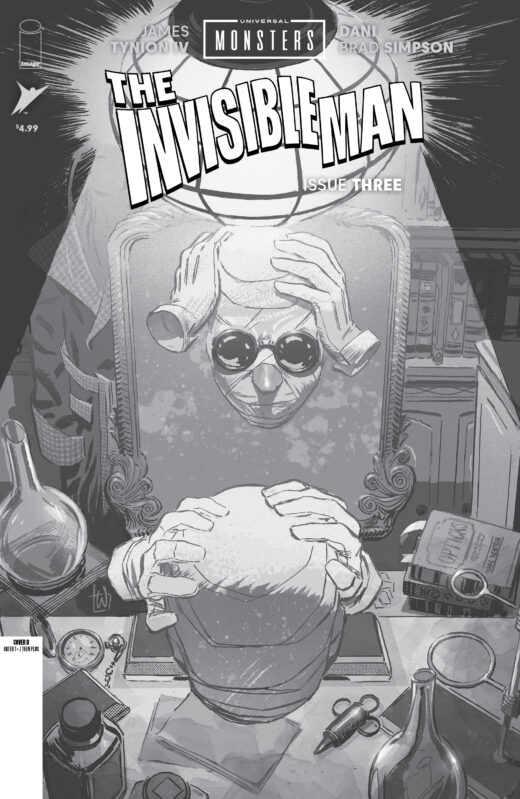 UNIVERSAL MONSTERS THE INVISIBLE MAN #3 (OF 4) CVR D INC 1:25 LEE WEEKS B&W VAR