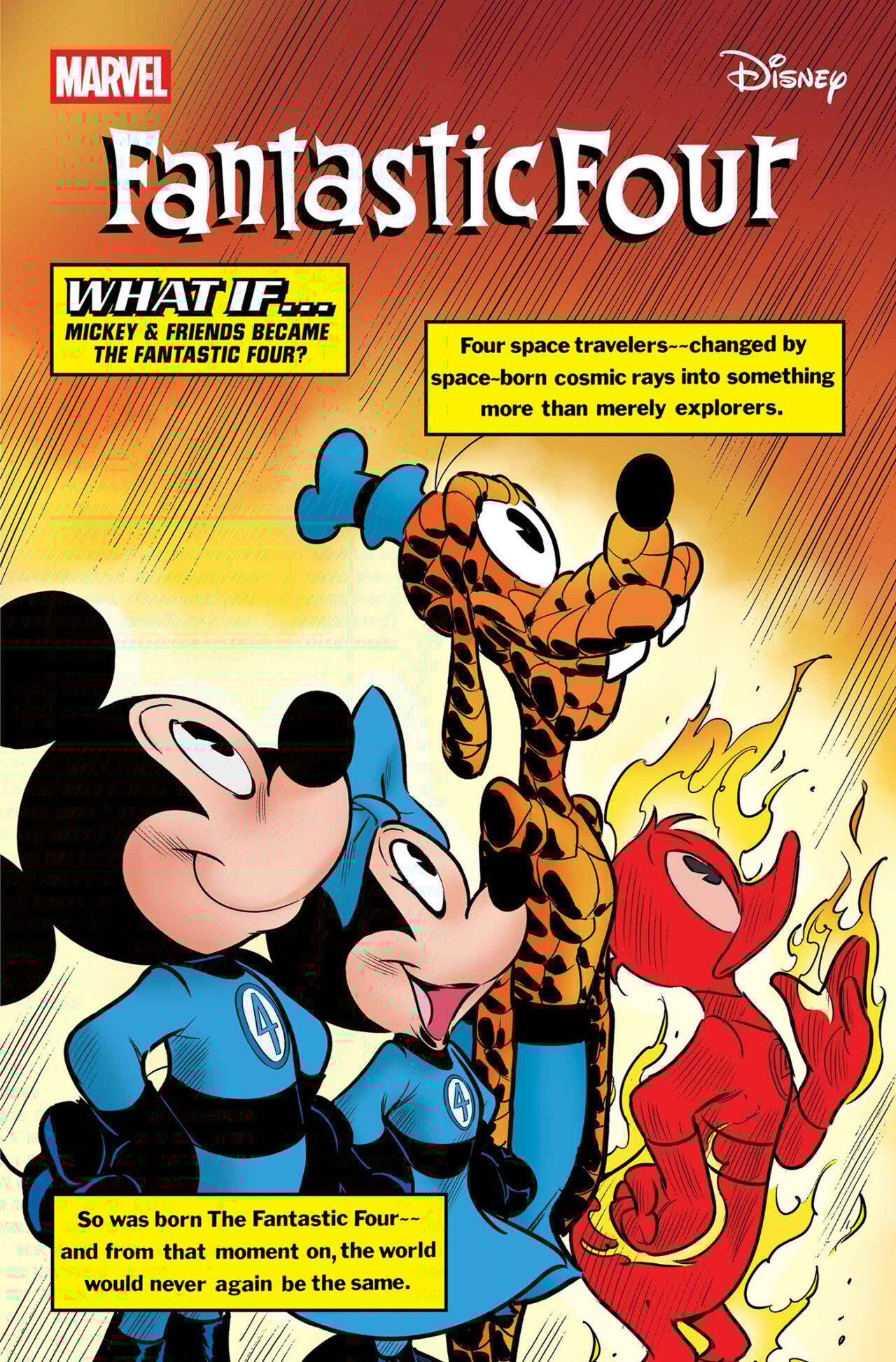FANTASTIC FOUR #6 IVAN BIGARELLA DISNEY WHAT IF? FANTASTIC FOUR HOMAGE VARIANT