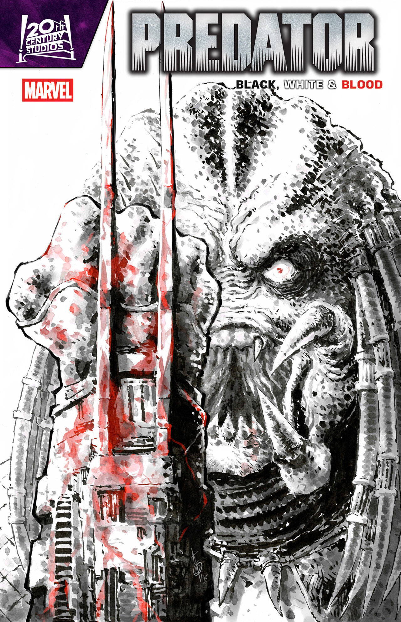 PREDATOR: BLACK, WHITE & BLOOD #3 ALAN QUAH VARIANT