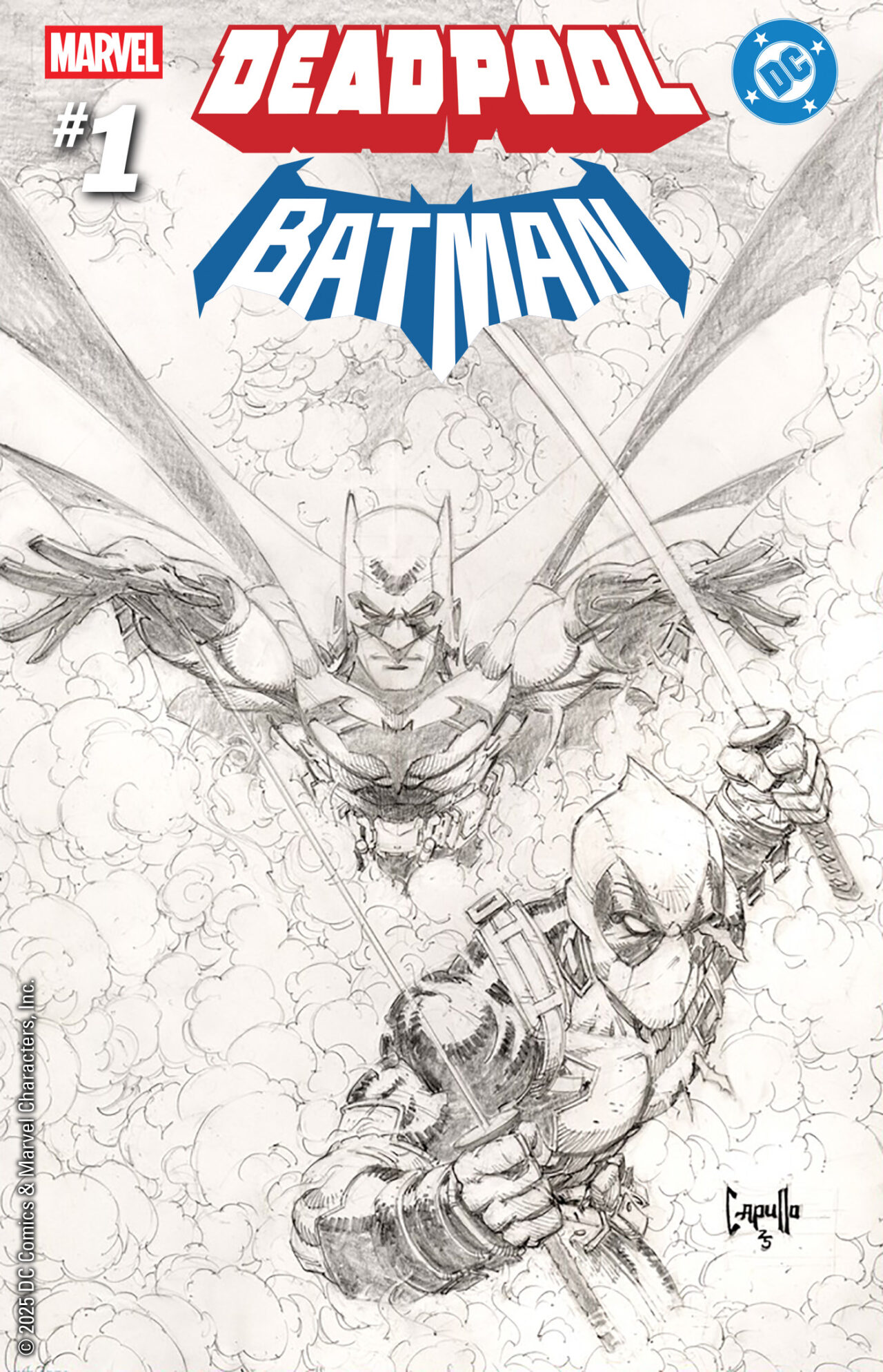 MARVEL/DC: DEADPOOL/BATMAN #1 GREG CAPULLO SKETCH VARIANT (1:200 COPIES)
