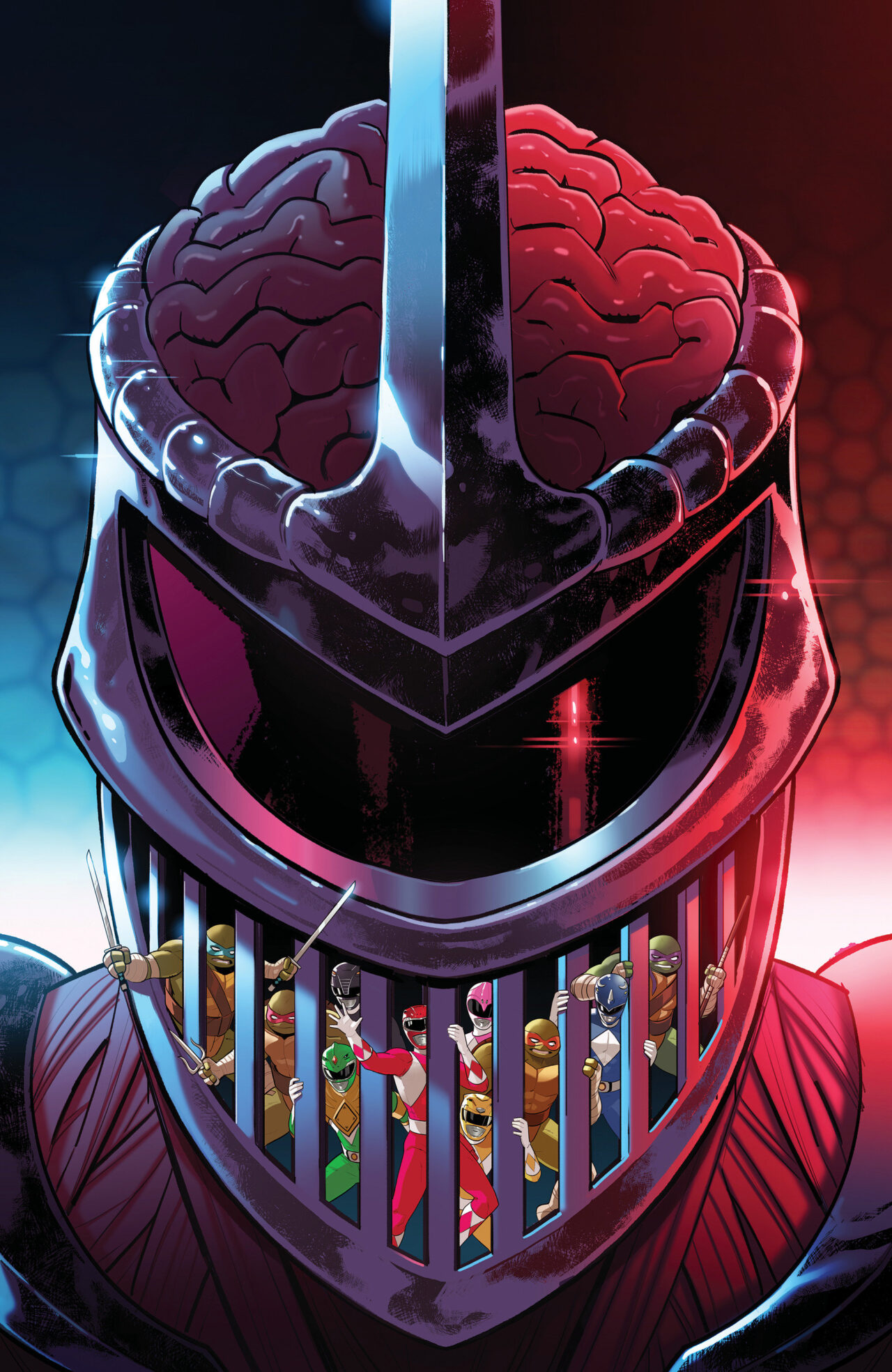 Mighty Morphin Power Rangers/Teenage Mutant Ninja Turtles III #3 I 1:200 INCV (Full Art, Byrne)
