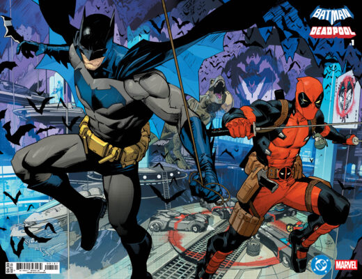 DC MARVEL BATMAN DEADPOOL #1 (ONE SHOT) CVR B DAN MORA BATMAN DEADPOOL WRAPAROUND CARD STOCK VAR