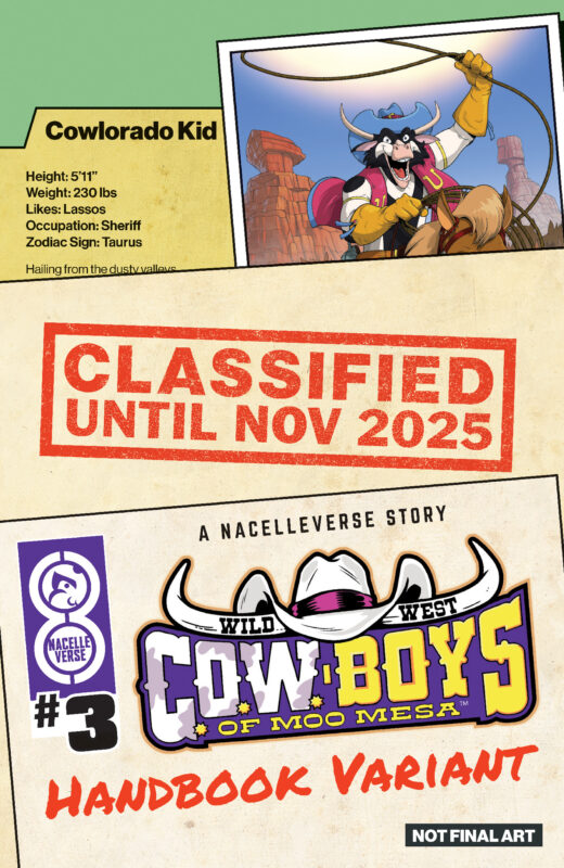WILD WEST COW-BOYS OF MOO MESA #3 (OF 4) CVR C PATRICK SPAZIANTE HANDBOOK VAR