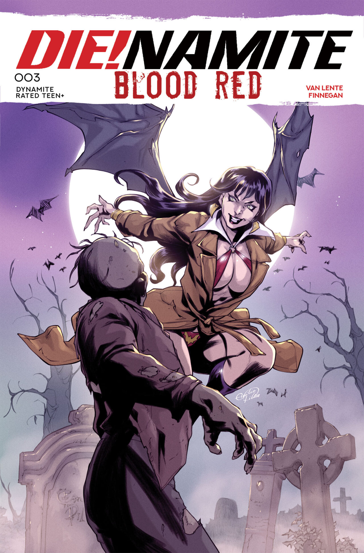 DIE!NAMITE BLOOD RED #3 CVR C EMILIO PILLIU VAR