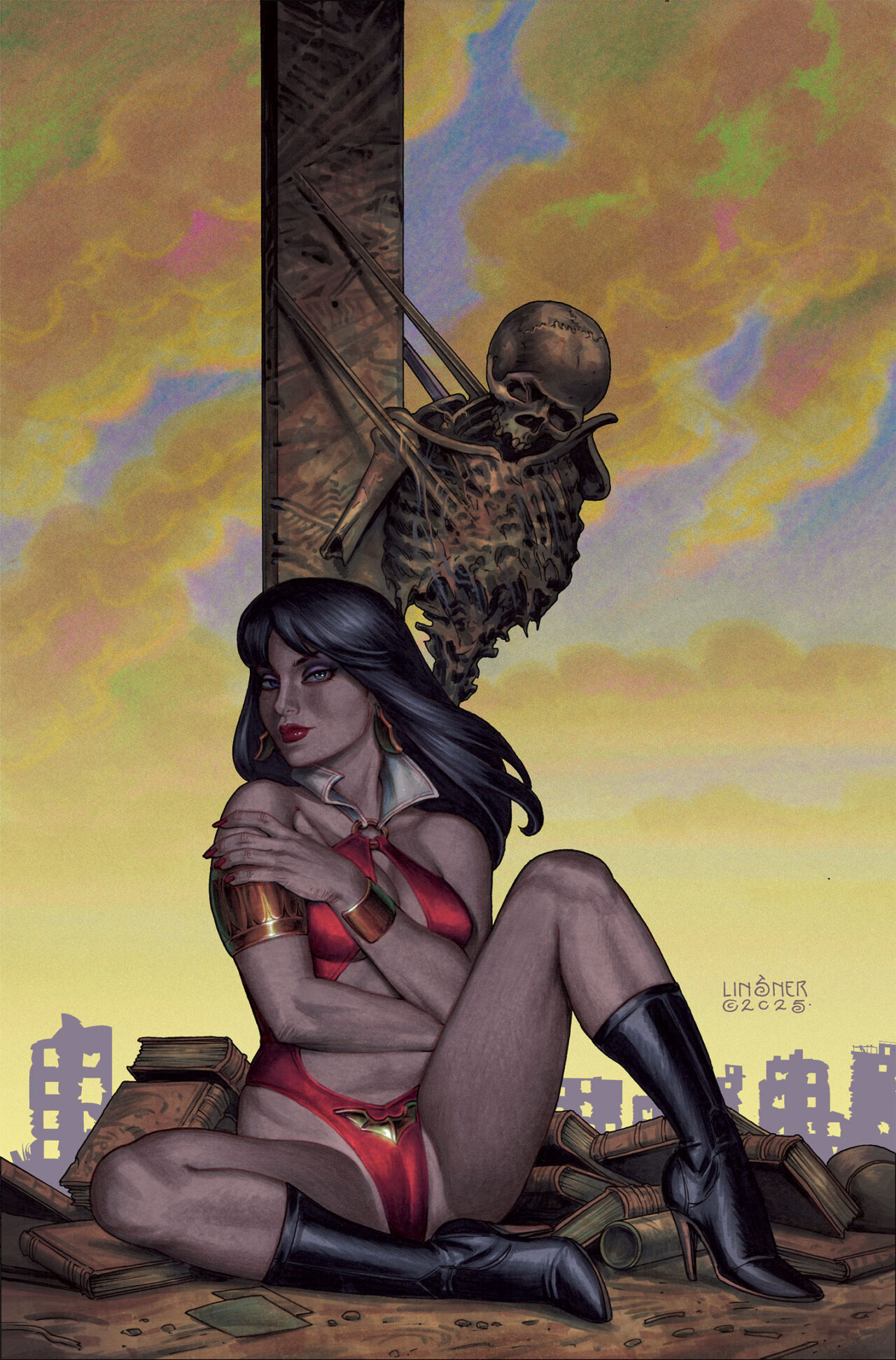 VAMPIRELLA ARMAGEDDON #6 CVR G INC 1:10 JOSEPH MICHAEL LINSNER VIRGIN VAR