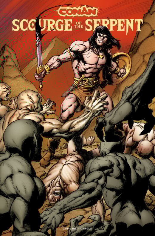 CONAN THE BARBARIAN SCOURGE OF THE SERPENT #4 (OF 4) CVR C MARK BAGLEY VAR (MR)