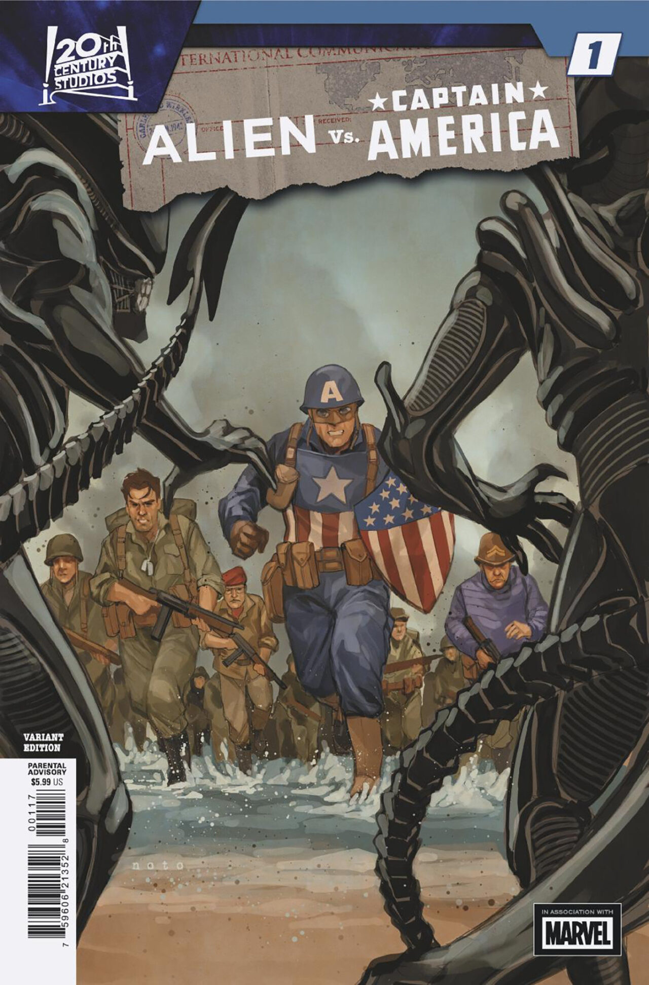 ALIEN VS. CAPTAIN AMERICA #1 TBD ARTIST VARIANT [1:50]
