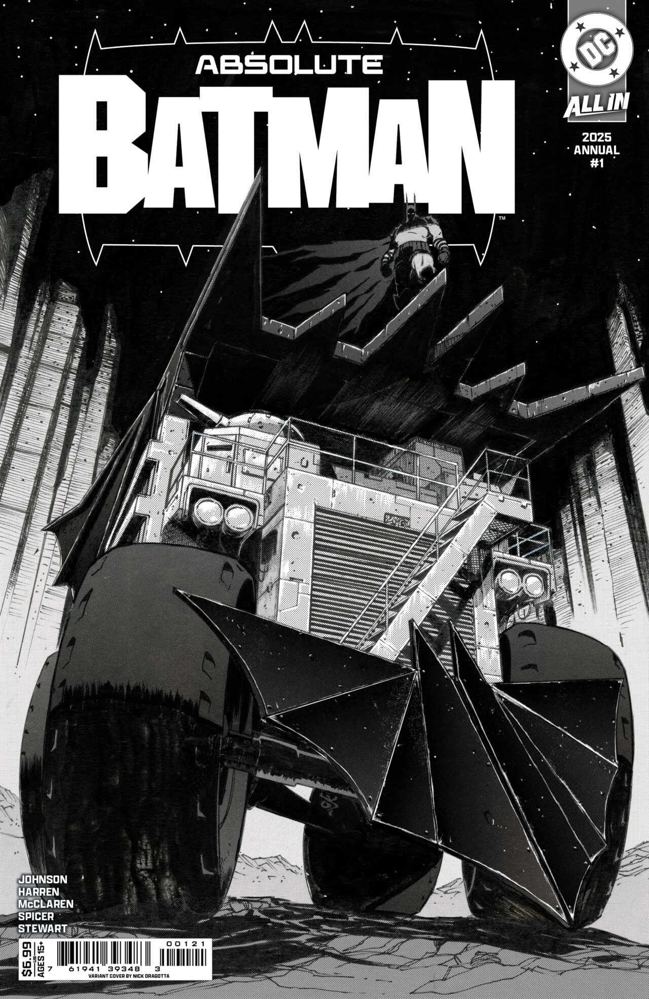 ABSOLUTE BATMAN 2025 ANNUAL #1 (ONE SHOT) CVR B NICK DRAGOTTA CARD STOCK VAR
