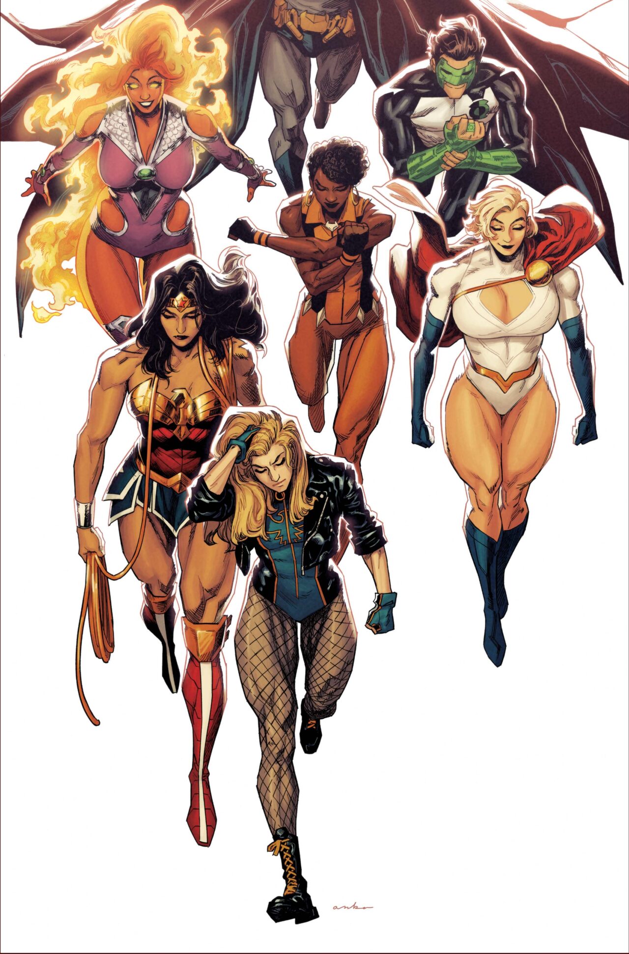 JUSTICE LEAGUE UNLIMITED #15 CVR D KRIS ANKA CARD STOCK VAR (DC K.O.)