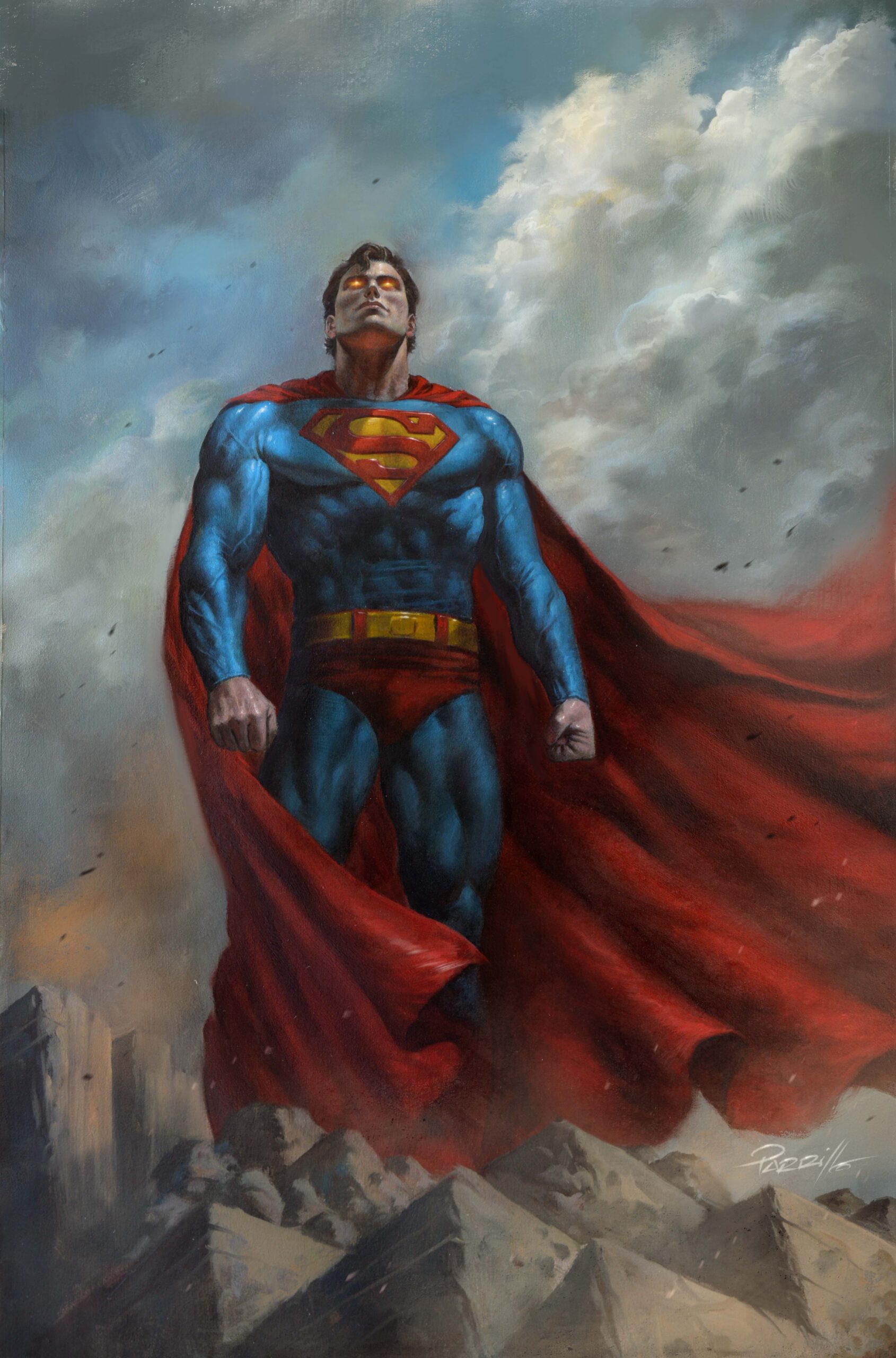 ADVENTURES OF SUPERMAN BOOK OF EL #5 (OF 12) CVR C LUCIO PARRILLO CARD STOCK VAR