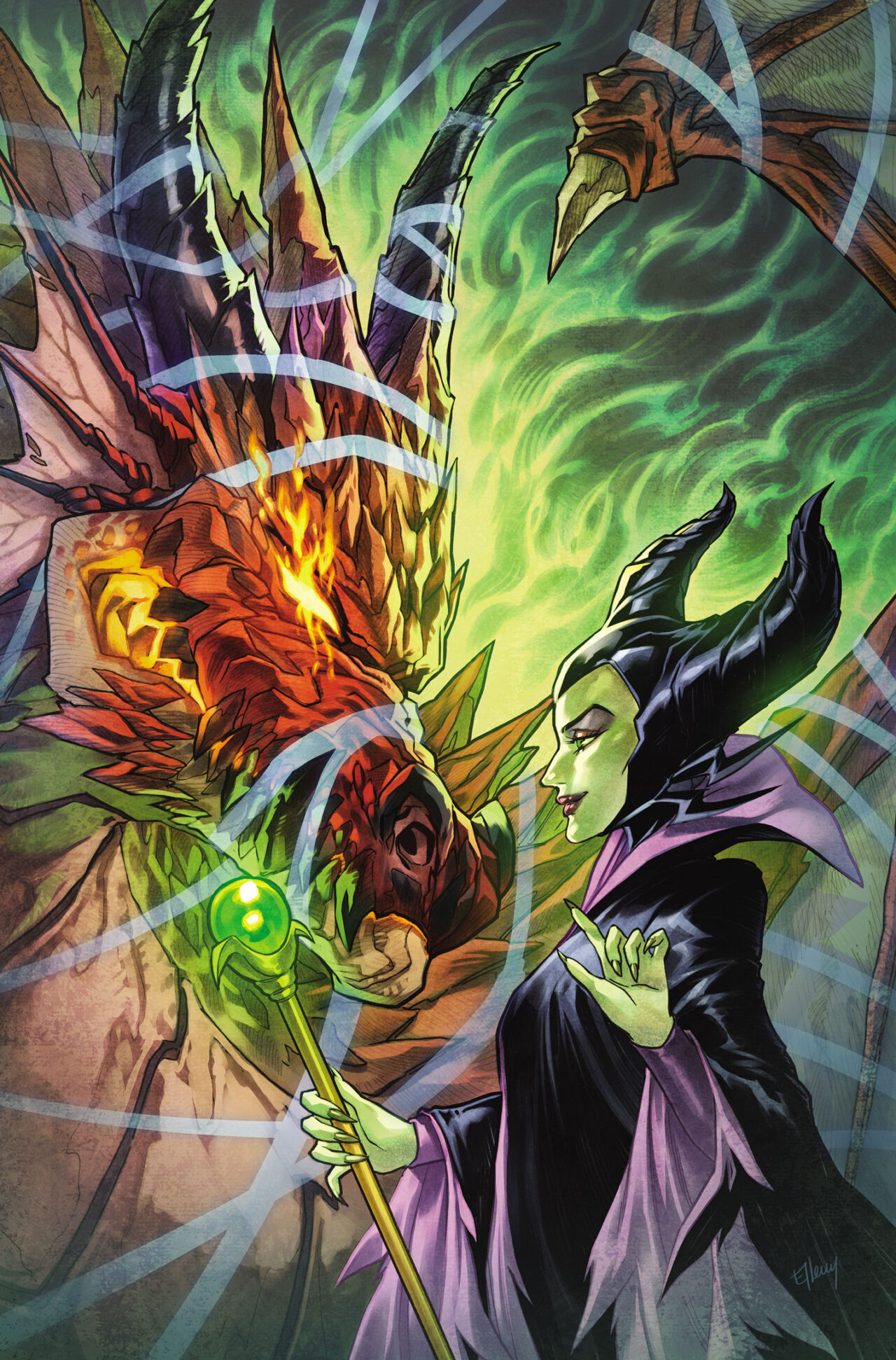 DISNEY VILLAINS MALEFICENT #4 CVR G INC 1:15 ELLERY VIRGIN VAR