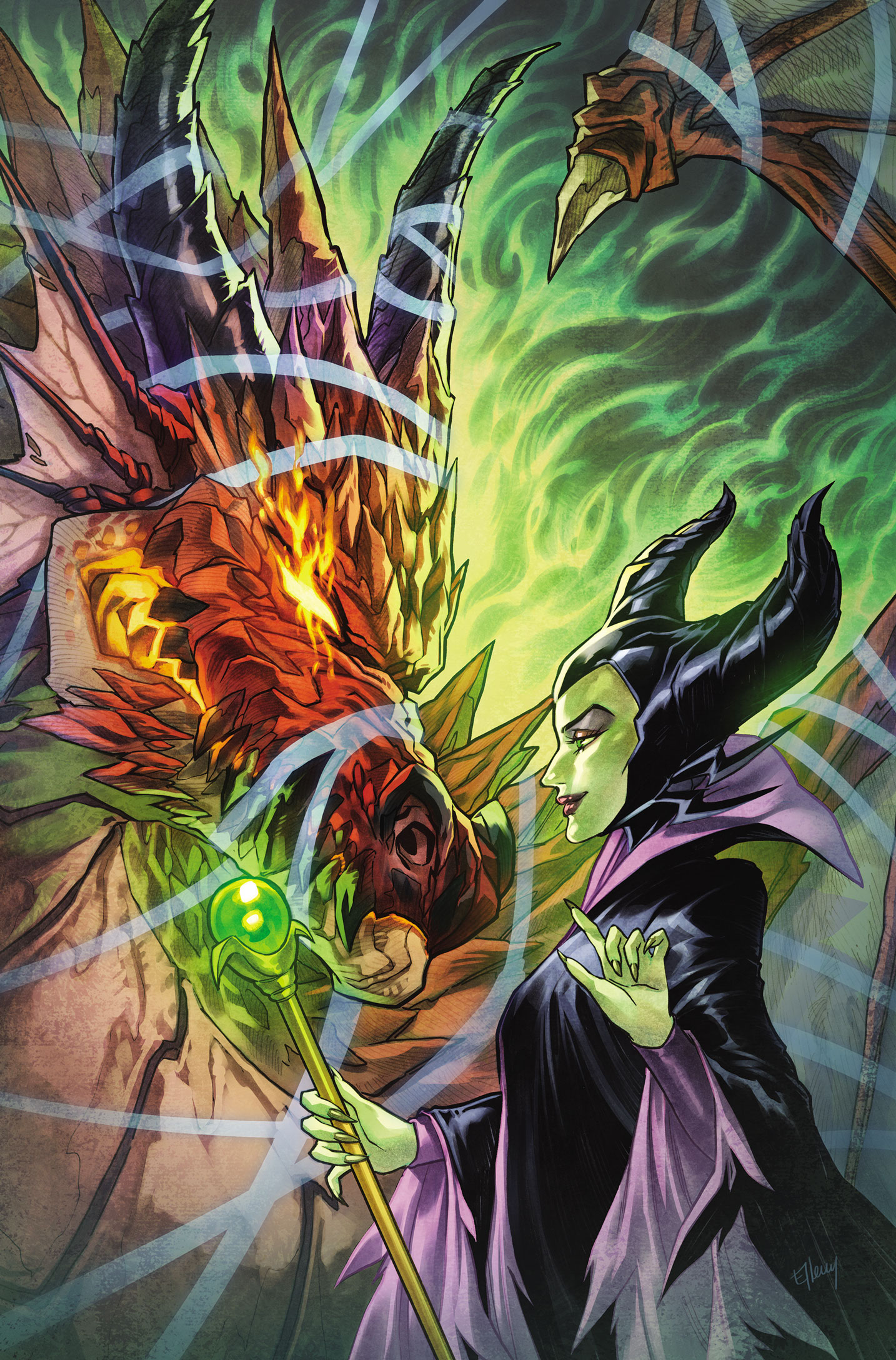 DISNEY VILLAINS MALEFICENT #4 CVR G INC 1:15 ELLERY VIRGIN VAR