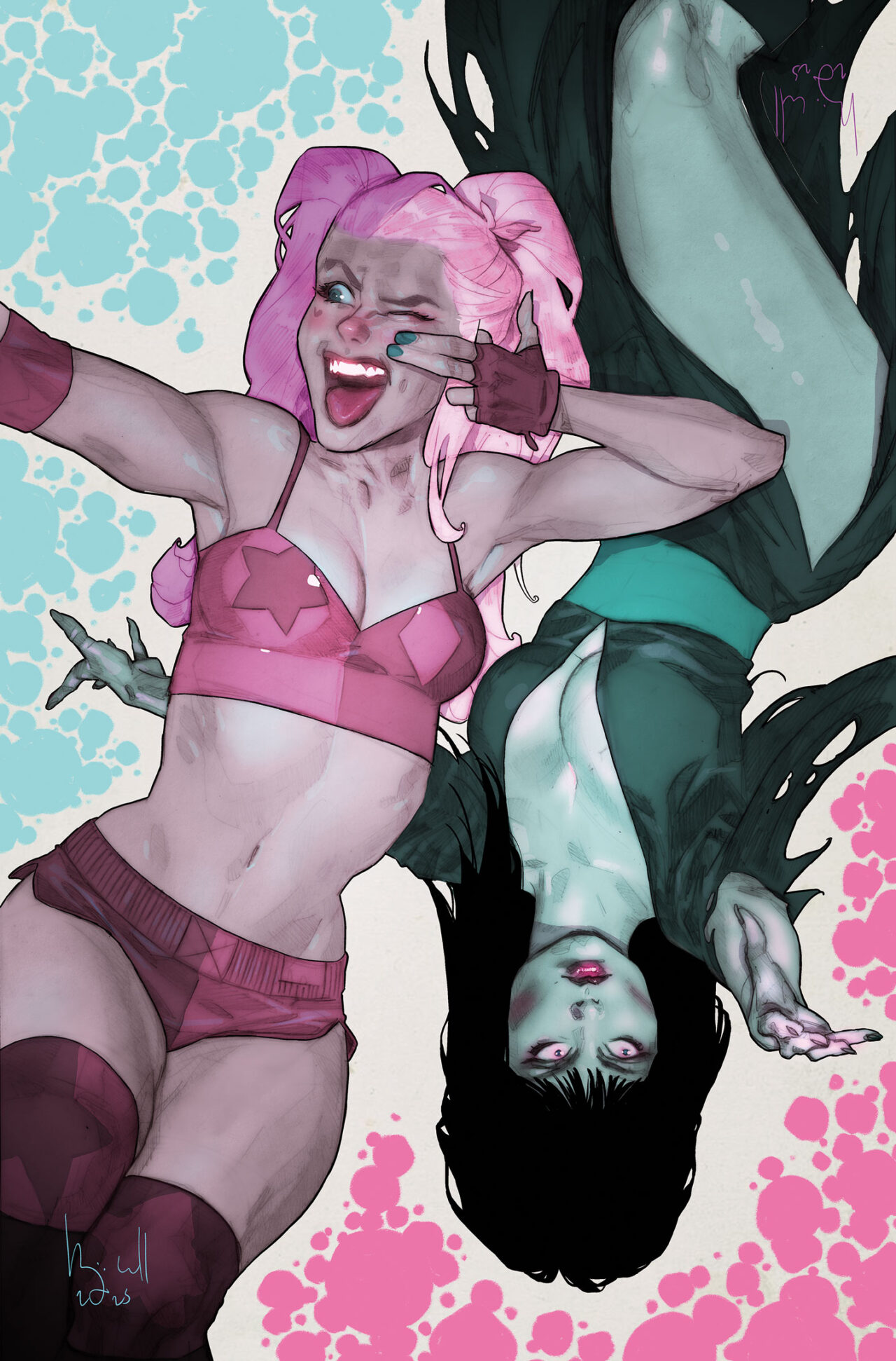 HARLEY QUINN X ELVIRA #4 CVR I INC 1:10 BEN CALDWELL VIRGIN VAR