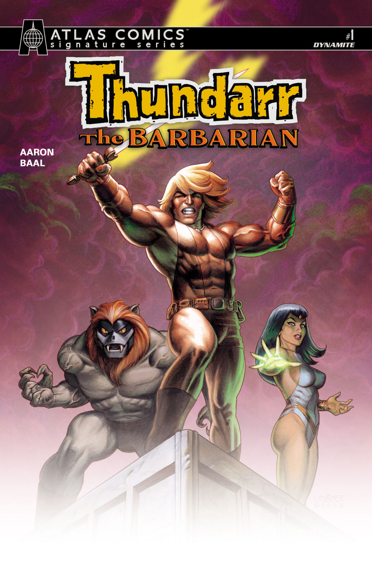 THUNDARR THE BARBARIAN #1 CVR H JOSEPH MICHAEL LINSNER SIGNED ATLAS EDITION VAR