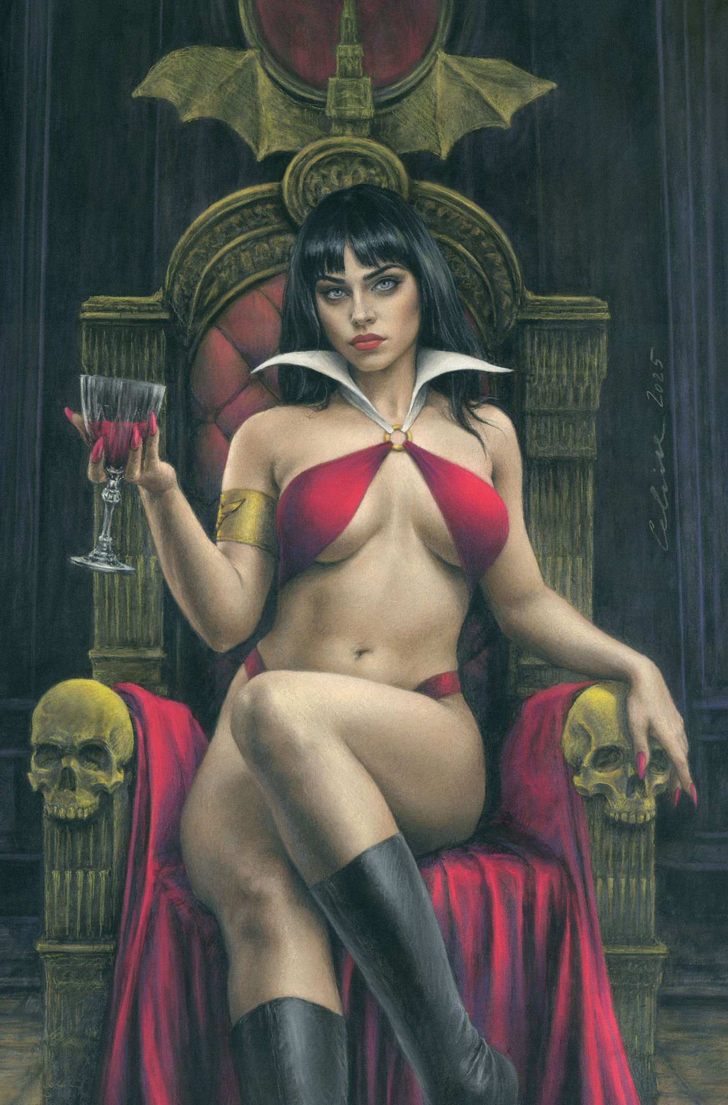 VAMPIRELLA WINTER SPECIAL 2026 #1 (ONE SHOT) CVR G INC 1:10 CELINA VIRGIN VAR