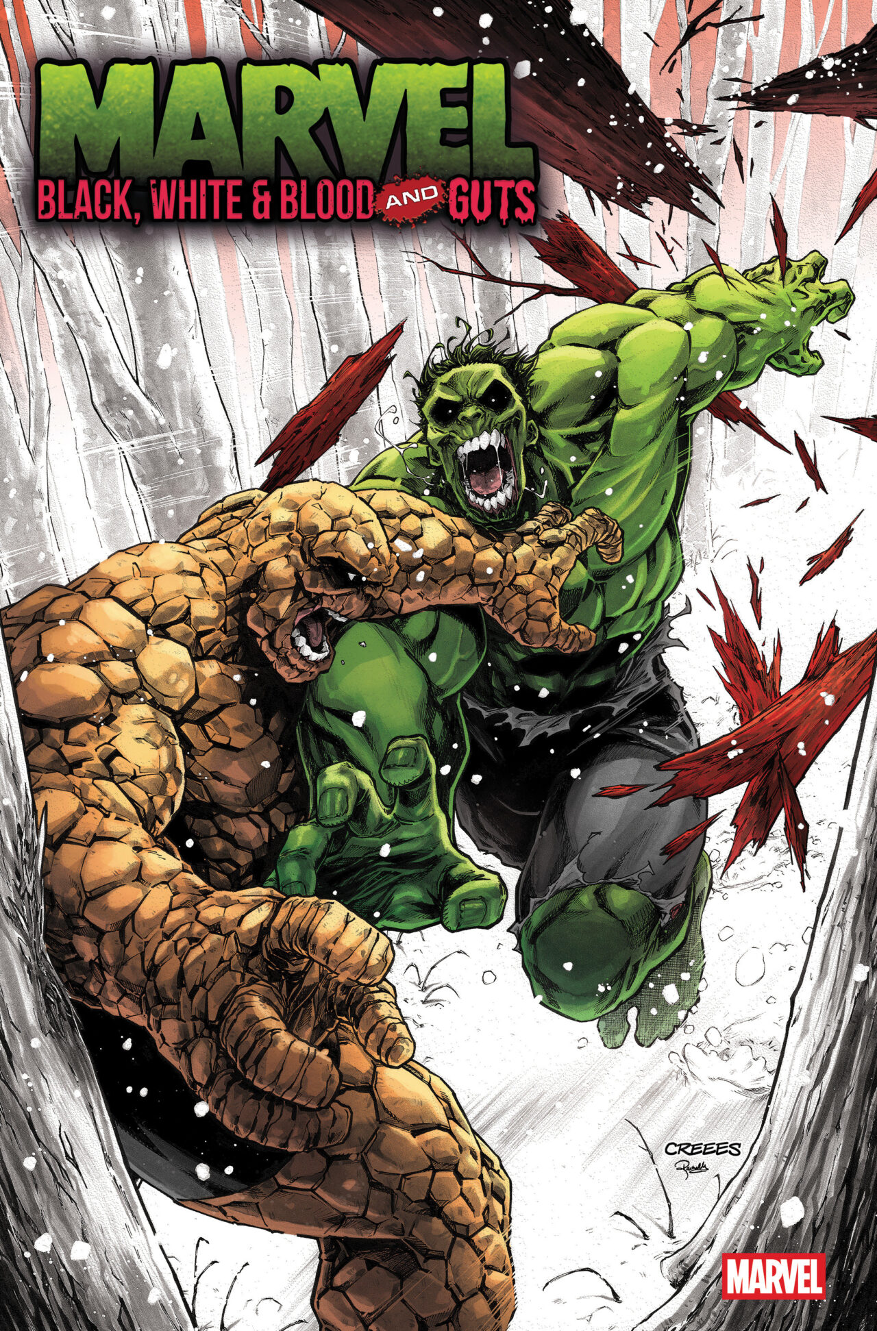 MARVEL: BLACK, WHITE & BLOOD AND GUTS #2 CREEES LEE VARIANT